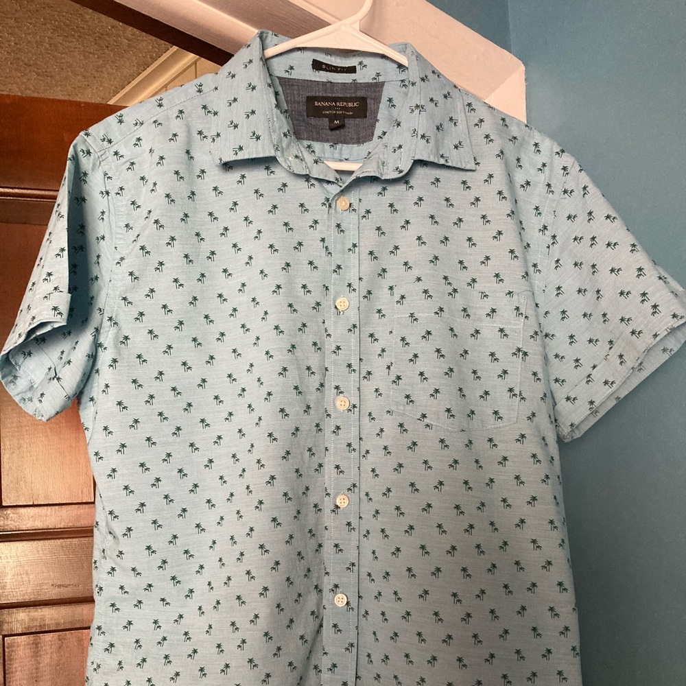 Men’s Banana Republic Slim Fit Palm Shirt